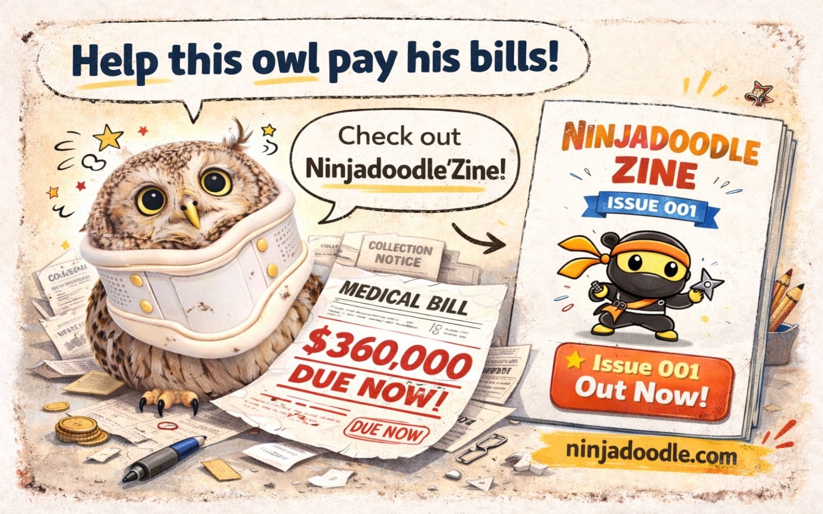 Ninjadoodle'Zine Issue #1